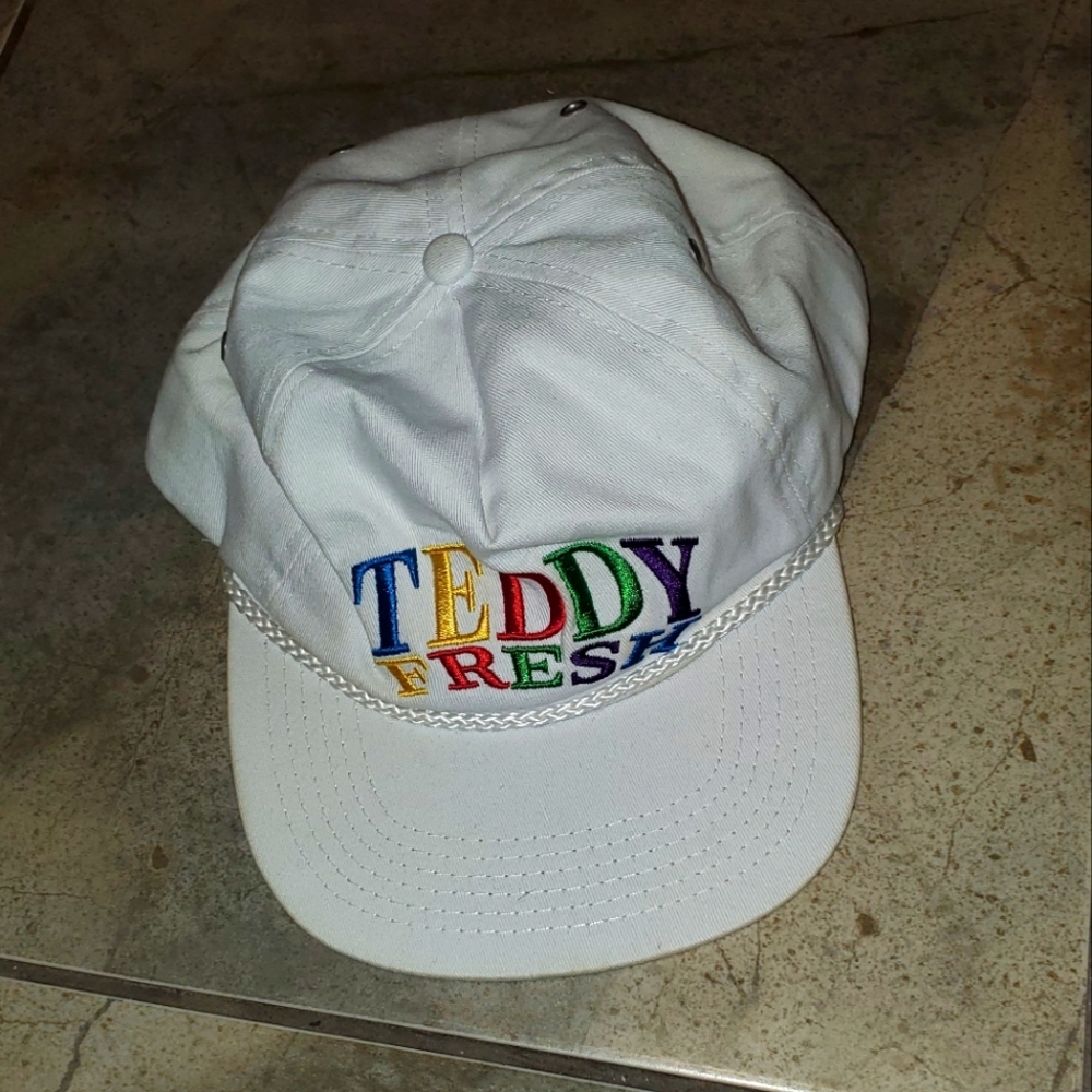 Teddy Fresh White hat Trucker cap